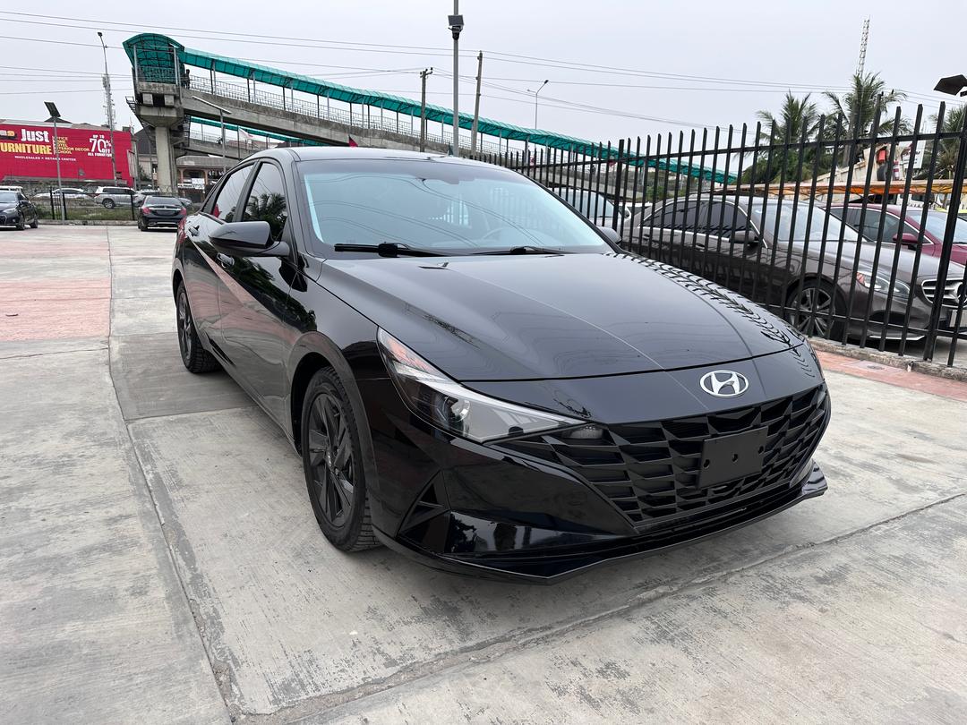 Front three-quarter photo captured when the Hyundai Elantra was sourced for the customer before final prep.